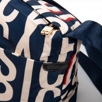 Летняя тканевая сумка Jielshi 9711 blue letters