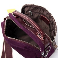 Женская замшевая сумка ALEX RAI 99125 bordo