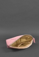 Женская кожаная косметичка BlankNote розовая Краст BN-CB-2-PINK-PEACH