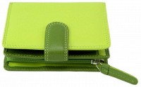 Женское кожаное портмоне Visconti rb40 lime m