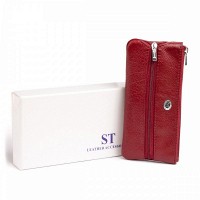 Женская кожаная ключница-кошелек  ST Leather 19352 Бордовая