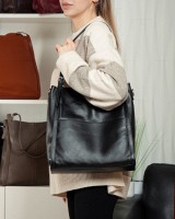 Женская кожаная сумка классическая ALEX RAI 2060-9 black