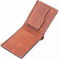 Кожаный мужской кошелек ручной работы GRANDE PELLE 11661 