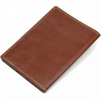 Кожаная обложка для паспорта GRANDE PELLE 11485 Коричневый