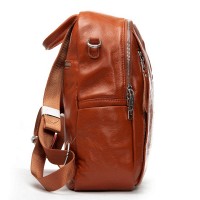 Женский кожаный рюкзак ALEX RAI 8907-9 camel croco