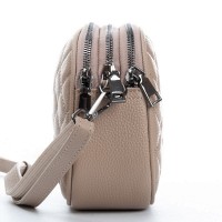 Женский молодежный кожаный клатч ALEX RAI 60065 beige