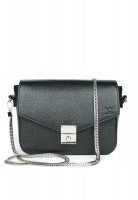 Женская кожаная сумка The Wings Yoko черная флотар TW-YOKO-BLACK-FLO