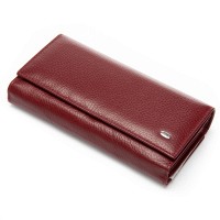 Женский кожаный кошелек Bright DR. BOND W46 wine red