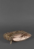 Кожаная плетеная женская сумка BlankNote Пазл S темно-коричневая Crazy Horse BN-BAG-31-O