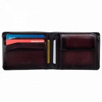 Мужской кожаный кошелек Visconti MT92 Zanotti (Burgundy Burnish)