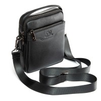 Мужская кожаная сумка через плечо BRETTON 4016-5 black
