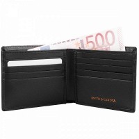 Мужской кожаный кошелек и картхолдер набор Smith & Canova 28652 (Black)