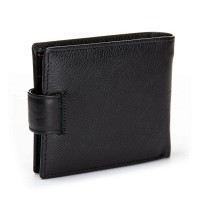 Мужской кожаный кошелек  DR. BOND M4CK black