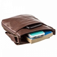 Мужская кожаная сумка через плечо SHVIGEL 19114