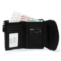 Женский кожаный кошелек Bright DR. BOND WS-239 black