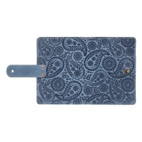 Обложка для паспорта из кожи Hi Art «Buta Art» PB-02/1 Shabby Lagoon