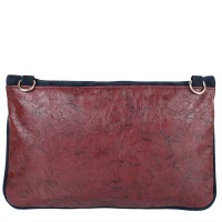 Клатч из кожзаменителя LASKARA LK10202-bordauex-navy