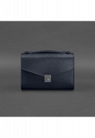 Женская кожаная сумка-кроссбоди Lola  BlankNote темно-синяя BN-BAG-35-NAVY-BLUE
