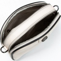 Молодежный клатч из кожи ALEX RAI 88089 white