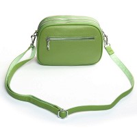 Женский молодежный кожаный клатч ALEX RAI 17006 apple green