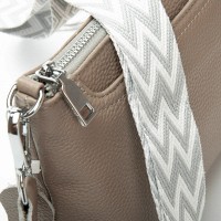 Женский молодежный кожаный клатч ALEX RAI 3092-1 l.grey