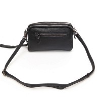 Женский молодежный кожаный клатч ALEX RAI 88085 black