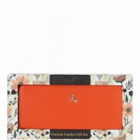 Женский кожаный кошелек Ashwood J51 MANDARIN с RFID защитой