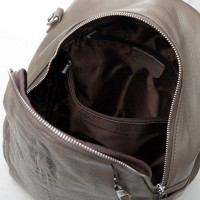 Женский кожаный рюкзак ALEX RAI 8907-9 grey croco