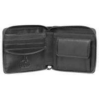 Кожаный мужской кошелек Visconti HT14 Camden c RFID (Black)