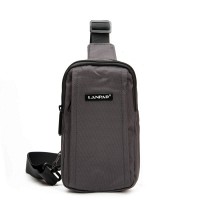 Мужская тканевая сумка-слинг Lanpad 6043 gray