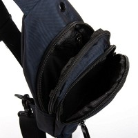 Мужская тканевая сумка-слинг Lanpad 82081 blue