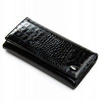 Женский лаковый кожаный кошелек PE DR. BOND PEW501 black