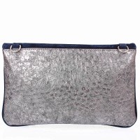 Клатч из кожзаменителя LASKARA LK10202-grafite-navy