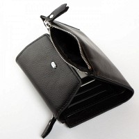 Женский кожаный кошелек Classik  DR. BOND WN-23-12 black