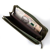Женский кожаный кошелек Classik  DR. BOND WN-23-21 green