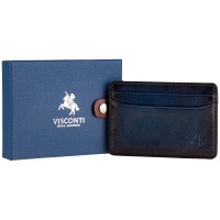  Кожаный картхолдер  Visconti AT54 Evan (Burnish Blue)