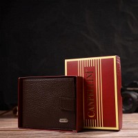 Мужской кожаный кошелек  CANPELLINI 21886 