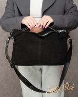Женская замшевая сумка ALEX RAI 8818 black