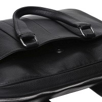 Мужская кожаная сумка для ноутбука Keizer K19904-1-black