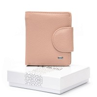 Женский кожаный кошелек Bright DR. BOND WS-415-1 pink