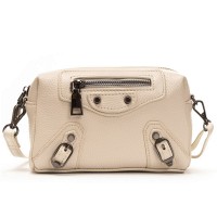 Женский молодежный кожаный клатч ALEX RAI 60072 white