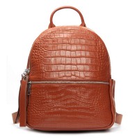 Женский кожаный рюкзак ALEX RAI 95518-9 camel