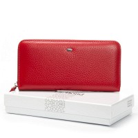 Женский кожаный кошелек Bright DR. BOND W201 red