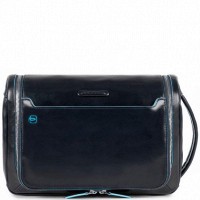 Дорожная синяя косметичка Piquadro Blue Square (BY3853B2_BLU2)