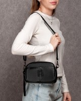 Женский молодежный кожаный клатч ALEX RAI 99102 black