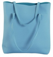 Женская синяя сумка-шоппер TRAUM из кожзама 7240-26