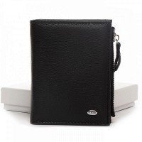 Женский кожаный кошелек Classik  DR. BOND WN-23-10 black