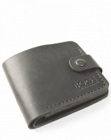 Черный мужской кошелек ручной работы из кожи BOGZ Classic+ CH Black P3M5S6