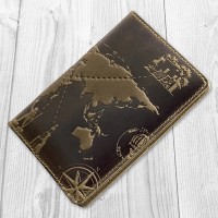 Кожаное портмоне Hi Art 7 wonders of the world PB-02-S19-1020-T002