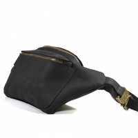 Мужская кожаная сумка бананка, сумка напоясная TARWA RA-3012-3md